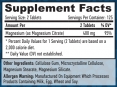 Magnesium Citrate 200 mg / 250 Tabs